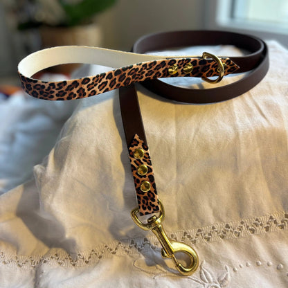 Laisse Marron et Léopard Momshouse.fr