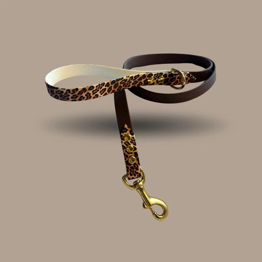 Laisse Marron et Léopard Momshouse.fr