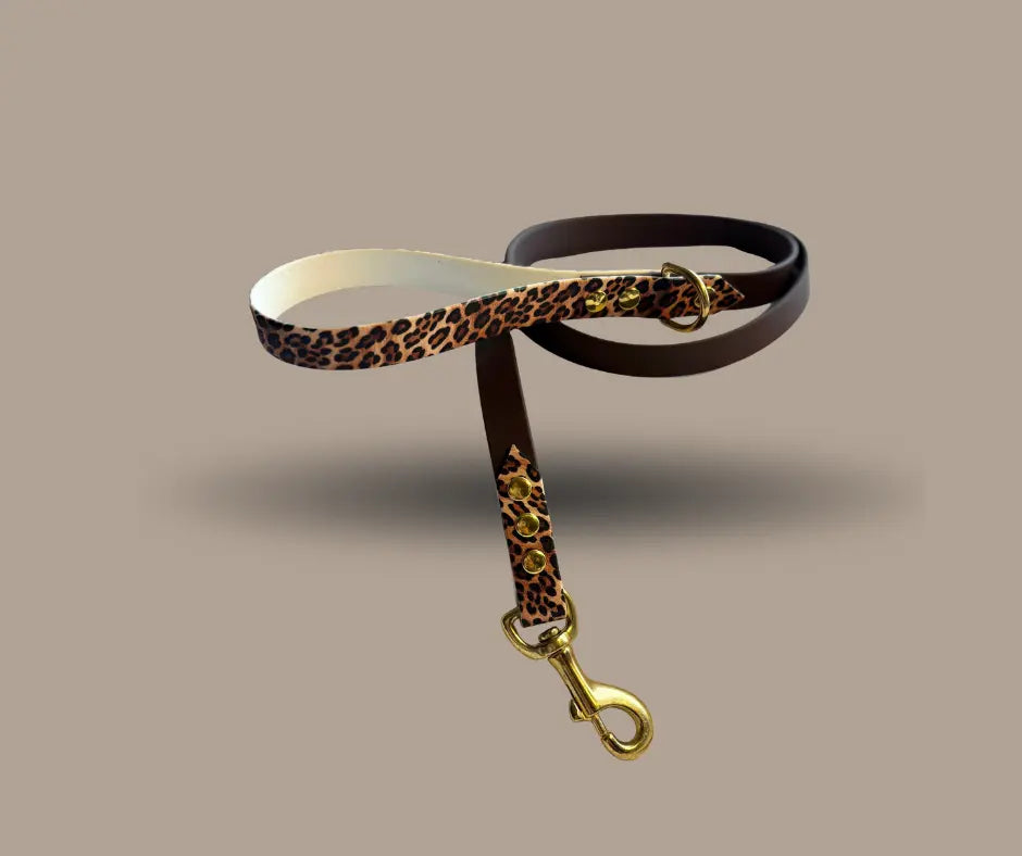 Laisse Marron et Léopard Momshouse.fr